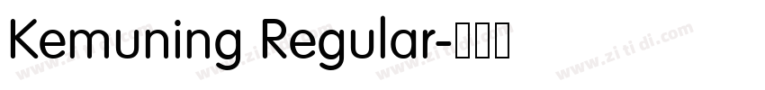 Kemuning Regular字体转换